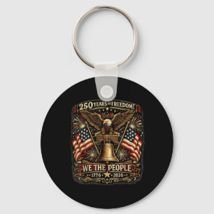 250 Years American 250th Anniversary USA Flag 4th Key Ring