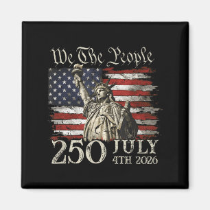 250 Years American 250th Anniversary USA Flag 4th Magnet