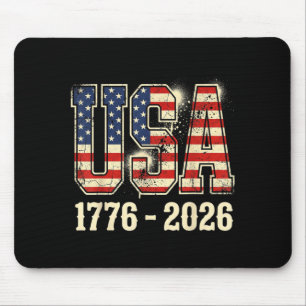 250 Years American 250th Anniversary USA Flag 4th Mouse Pad