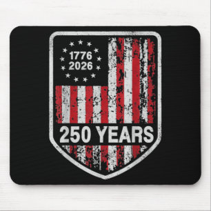 250 Years American 250th Anniversary USA Flag 4th Mouse Pad