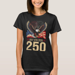 250 Years American 250th Anniversary USA Flag 4th T-Shirt