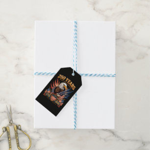 250 Years American 250th Anniversary Usa Patriotic Gift Tags