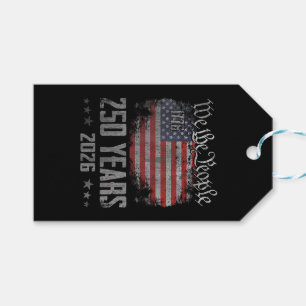 250 Years American 250th Anniversary USA Patriotic Gift Tags