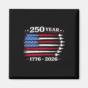250 Years American 250th Anniversary Usa Patriotic Magnet