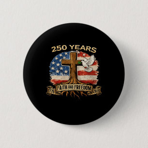 250 Years American 250th Anniversary Usa Us Flag 4 6 Cm Round Badge
