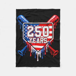 250 Years American 250th Boy 4th July Sell Drip Ki Fleece Blanket