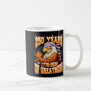 250 years american 250th us usa flag 4th of july  coffee mug