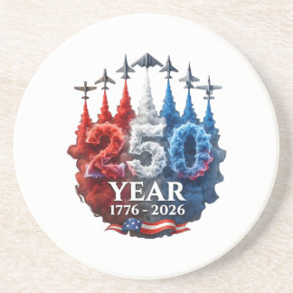250 Years American 250th USA Patriotic 4th of July Coaster