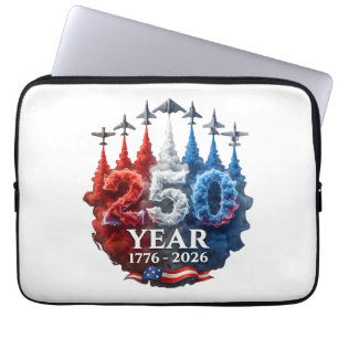 250 Years American 250th USA Patriotic 4th of July Laptop Sleeve