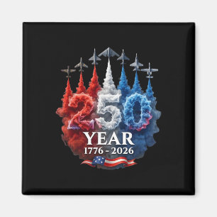250 Years American 250th Usa Patriotic 4th Of July Magnet