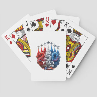 250 Years American 250th USA Patriotic 4th of July Playing Cards
