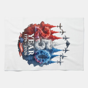 250 Years American 250th USA Patriotic 4th of July Tea Towel