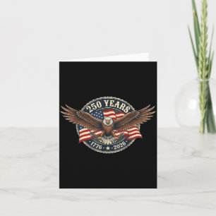 250 Years American Anniversary 1776-2026 Eagle USA Card