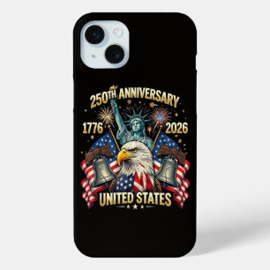 250 Years American Anniversary 1776-2026 USA Flag iPhone 15 Mini Case