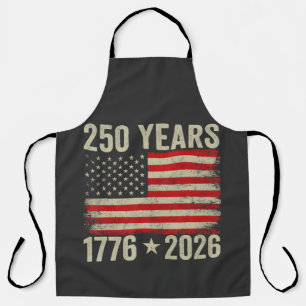 250 Years American Flag 1776-2026 Apron