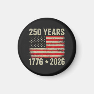 250 Years American Flag 1776-2026 Magnet
