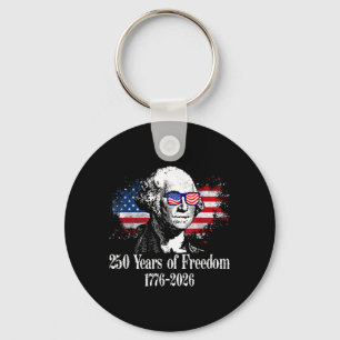 250 Years American Flag 250th Anniversary USA 4th Key Ring
