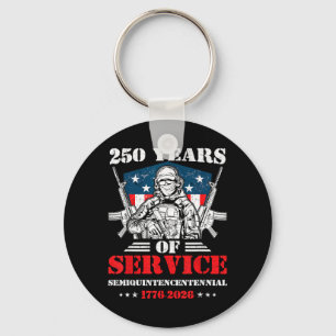 250 Years American Flag 4th of July 2026 1776 Men Key Ring