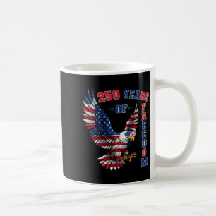 250 years american freedom 1776 4th of july long coffee mug