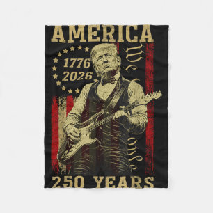 250 years american greatness - president trump fleece blanket