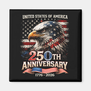 250 Years American USA Patriotic Men Women 4th of Magnet