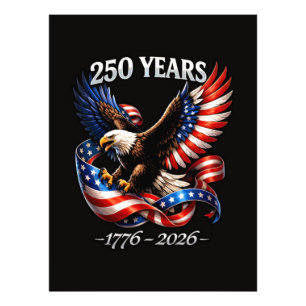 250 Years Anniversary Eagle American Flag Photo Print