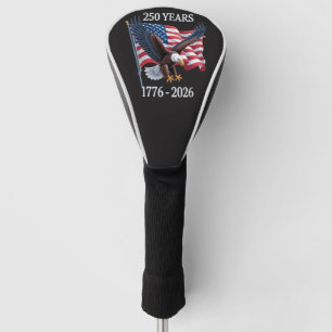 250 Years Anniversary Usa American Flag 1776-2026 Golf Head Cover