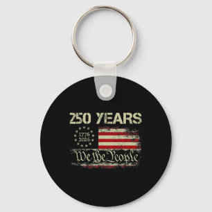 250 Years Anniversary We The People 250th Usa Flag Key Ring