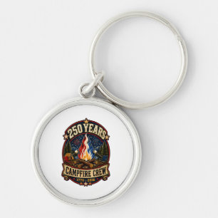 250 Years Campfire Crew 1776 2026 250th 4th July C Key Ring