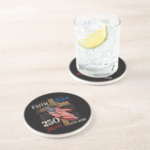 250 years faith and freedom christian coaster