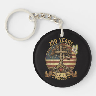 250 Years Faith and Freedom Christian  Key Ring