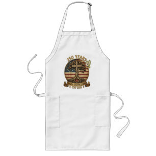 250 Years Faith and Freedom Christian Long Apron