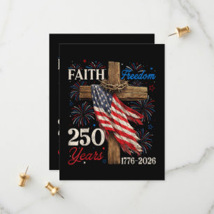 250 Years Faith and Freedom Christian Save The Date