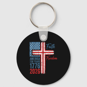 250 years faith and freedom christian usa 250th250 key ring