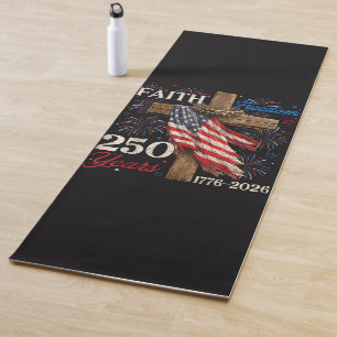250 years faith and freedom christian yoga mat