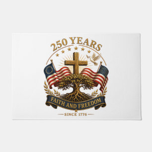 250 Years Faith and Freedom Doormat