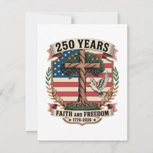 250 Years Faith and Freedom Holiday Card