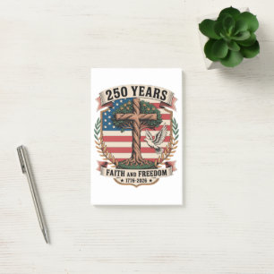 250 Years Faith and Freedom Post-it Notes