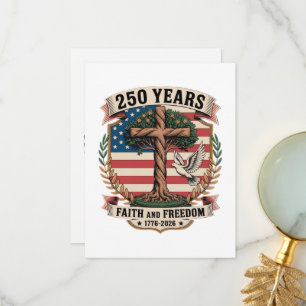 250 Years Faith and Freedom Thank You Card