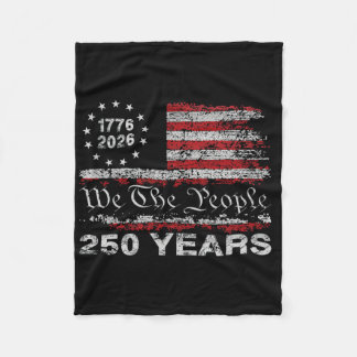 250 Years Flag Anniversary 250th Independence Day Fleece Blanket