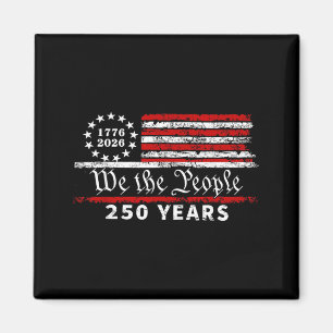 250 Years Flag Anniversary 250th Independence Day Magnet