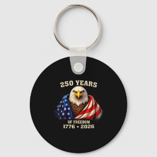250 Years Freedom Eagle 1776 Key Ring