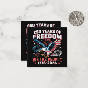 250 Years Freedom Eagle 250th Anniversary USA Card