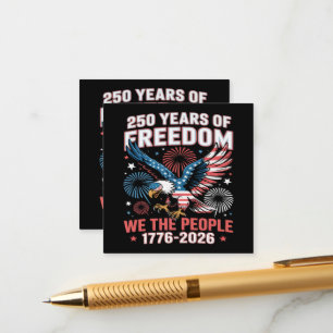 250 Years Freedom Eagle 250th Anniversary USA Enclosure Card