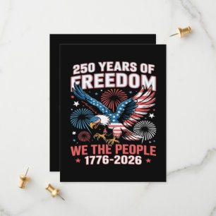250 Years Freedom Eagle 250th Anniversary USA Save The Date
