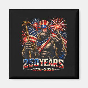 250 Years Of Aamerica Bigfoot Patriotic 4th Of Magnet