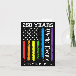 250 Years Of Aamerican 250th Anniversary Lgbt Card