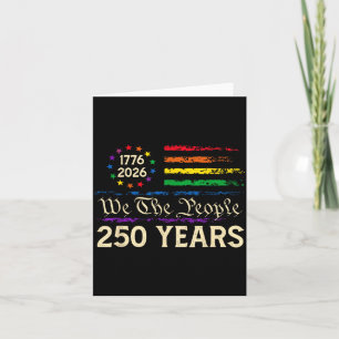 250 Years Of Aamerican 250th Anniversary Lgbt Card