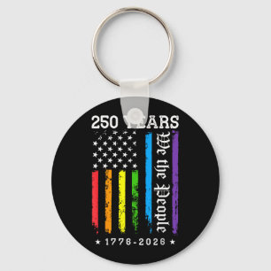250 Years Of Aamerican 250th Anniversary Lgbt Key Ring