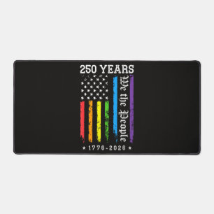250 Years of American 250th Anniversary US LGBT Pr Desk Mat